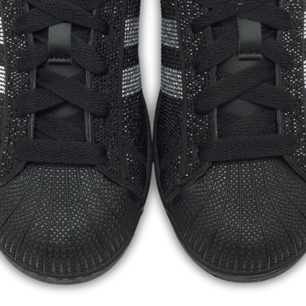 adidas Superstar II Rhinestone Black Silver (Women's)