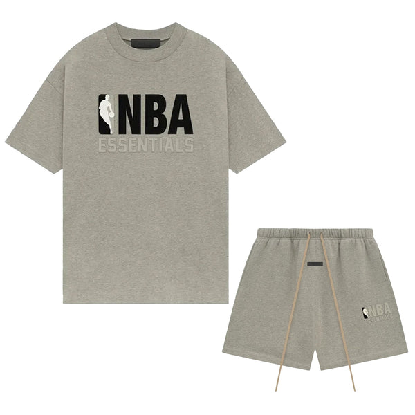 Fear of God Essentials x NBA Warm Heather Summer Set