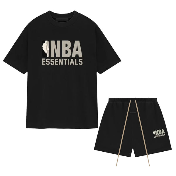Fear of God Essentials x NBA Black/Grey Summer Set