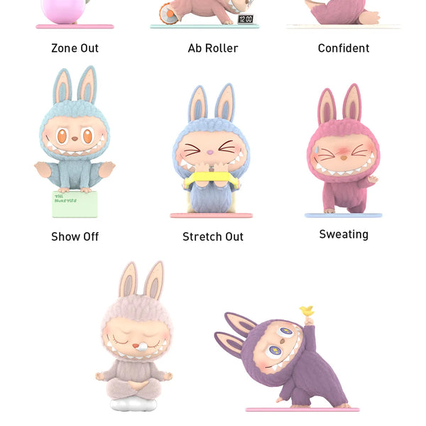 Pop Mart Labubu The Monsters Lazy Yoga Series Figures Sealed Case