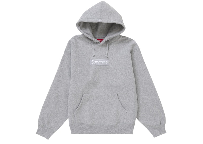 Supreme Box Logo Hooded Sweatshirt Sweatshirt (FW24) Heather Grey