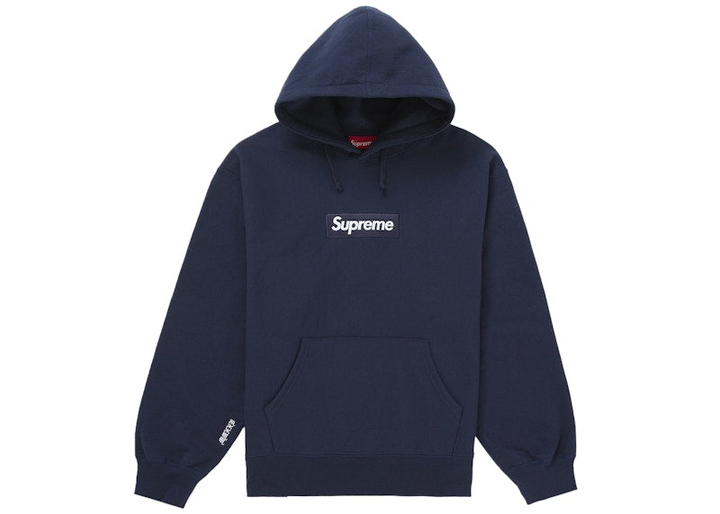 Supreme Box Logo Hooded Sweatshirt (FW25) Navy