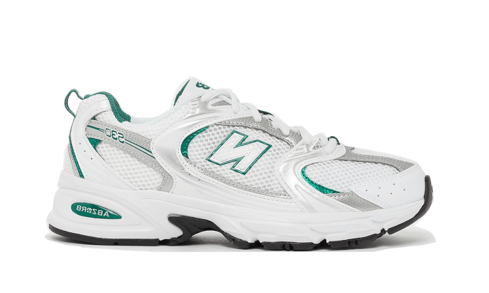New Balance 530 White Silver Green