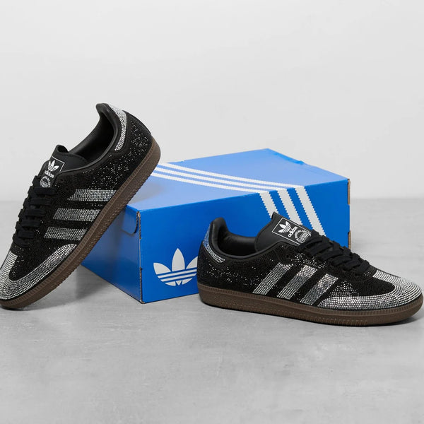 Adidas Samba OG Rhinestone Black Silver (Women's)