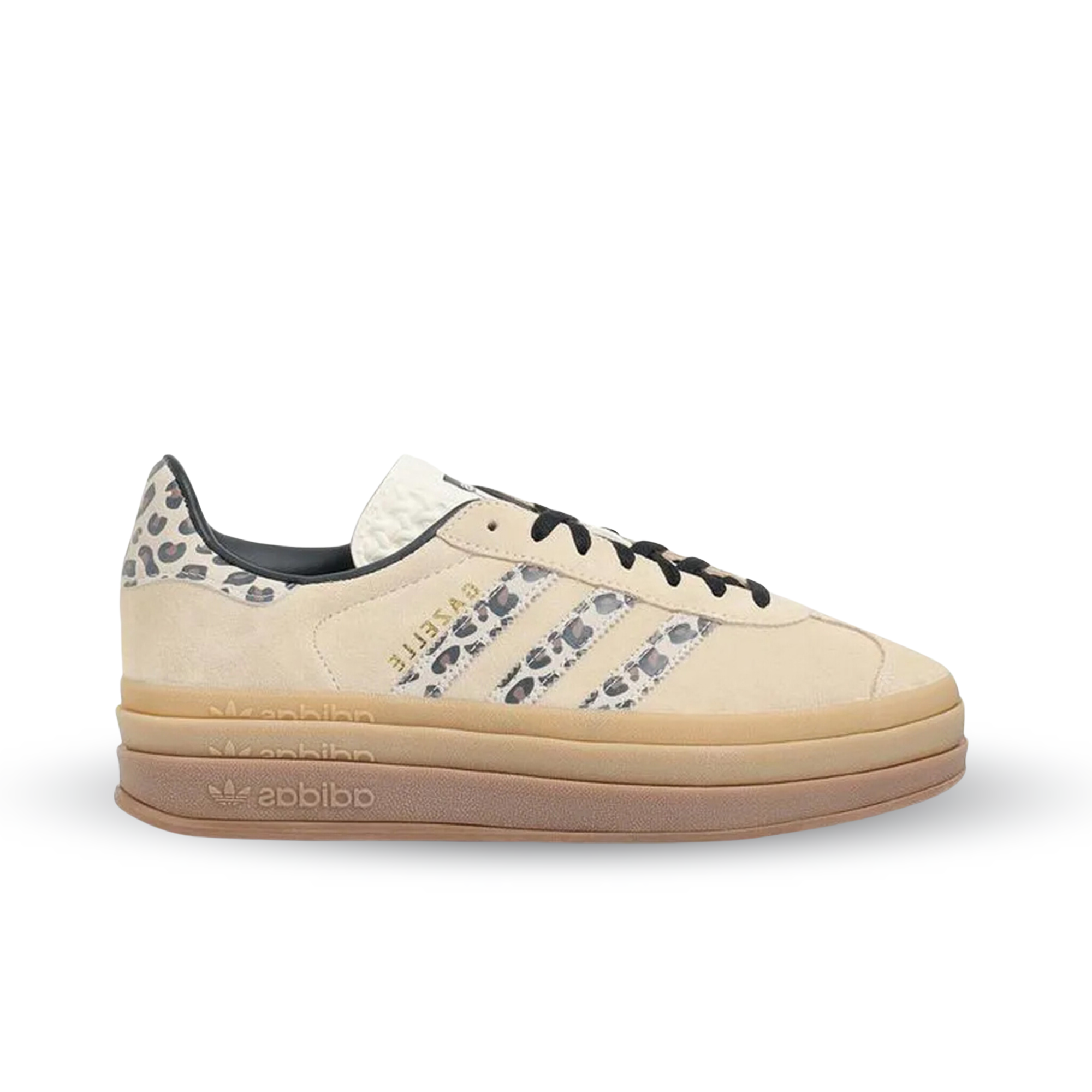 Adidas Gazelle Bold Cream Black Leopard