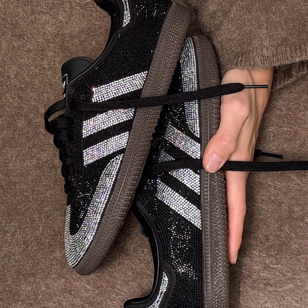 Adidas Samba OG Rhinestone Black Silver (Women's)